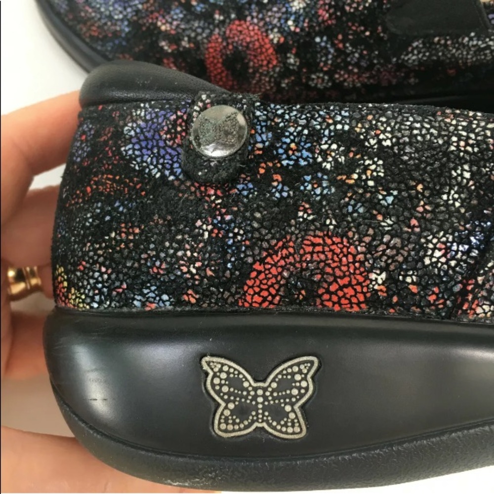 ALEGRIA Keli Pro Midnight Garden Slip-on Mules 9.5 Florals